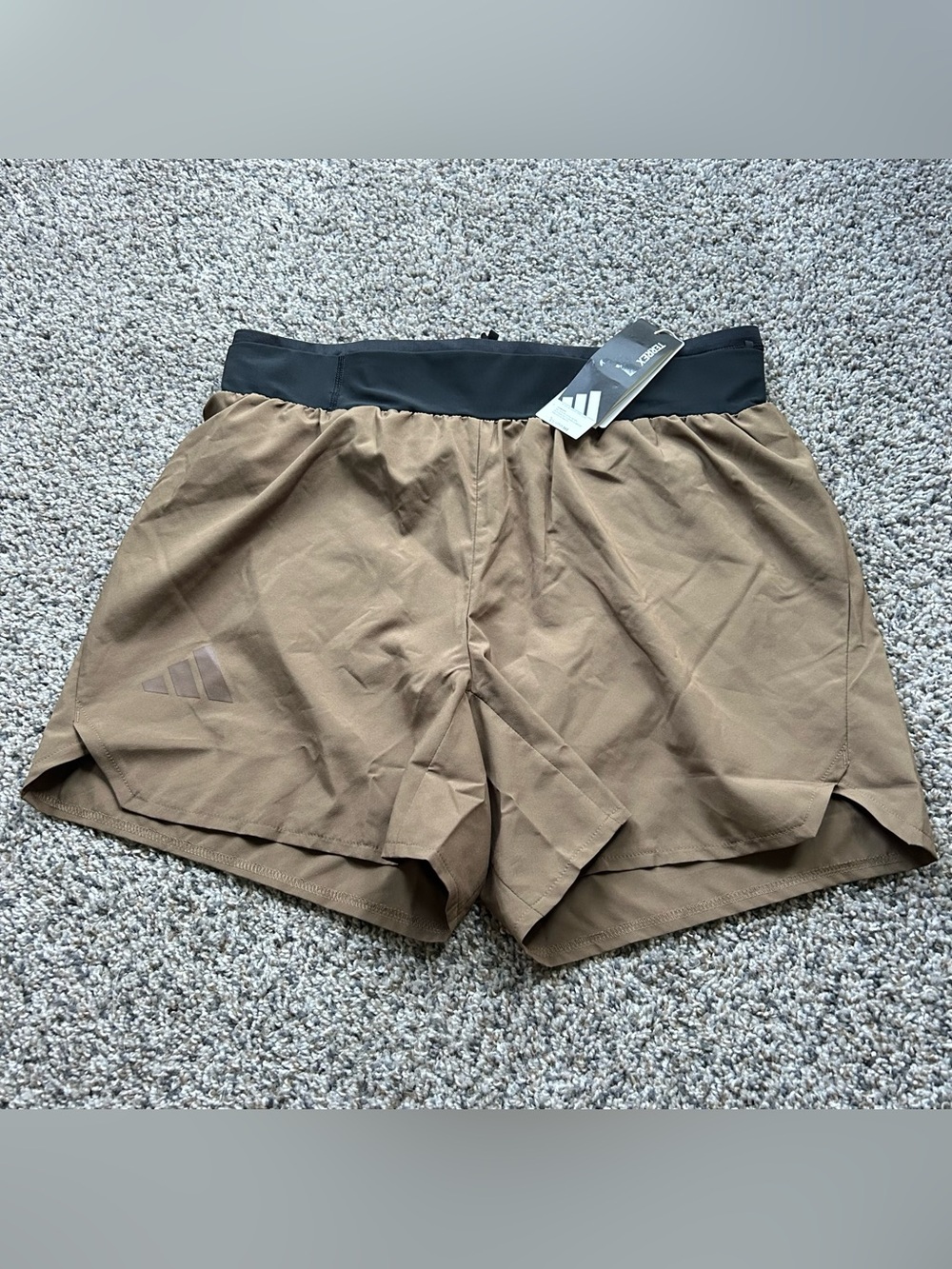 Adidas Terrex XPR Clima365 Trail Running Shorts Mens Large 5” Brown Lined KE5014